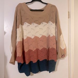 Multi colored sweater